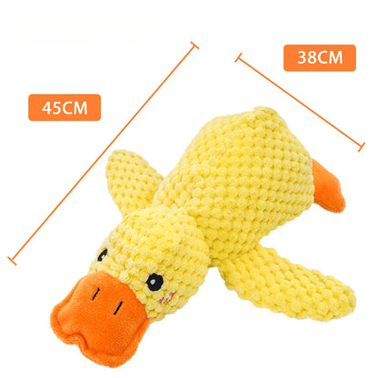 No-Stuffing Squeaky Duck Dog Toy