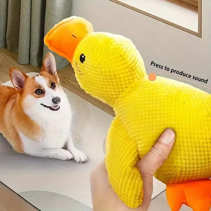 No-Stuffing Squeaky Duck Dog Toy